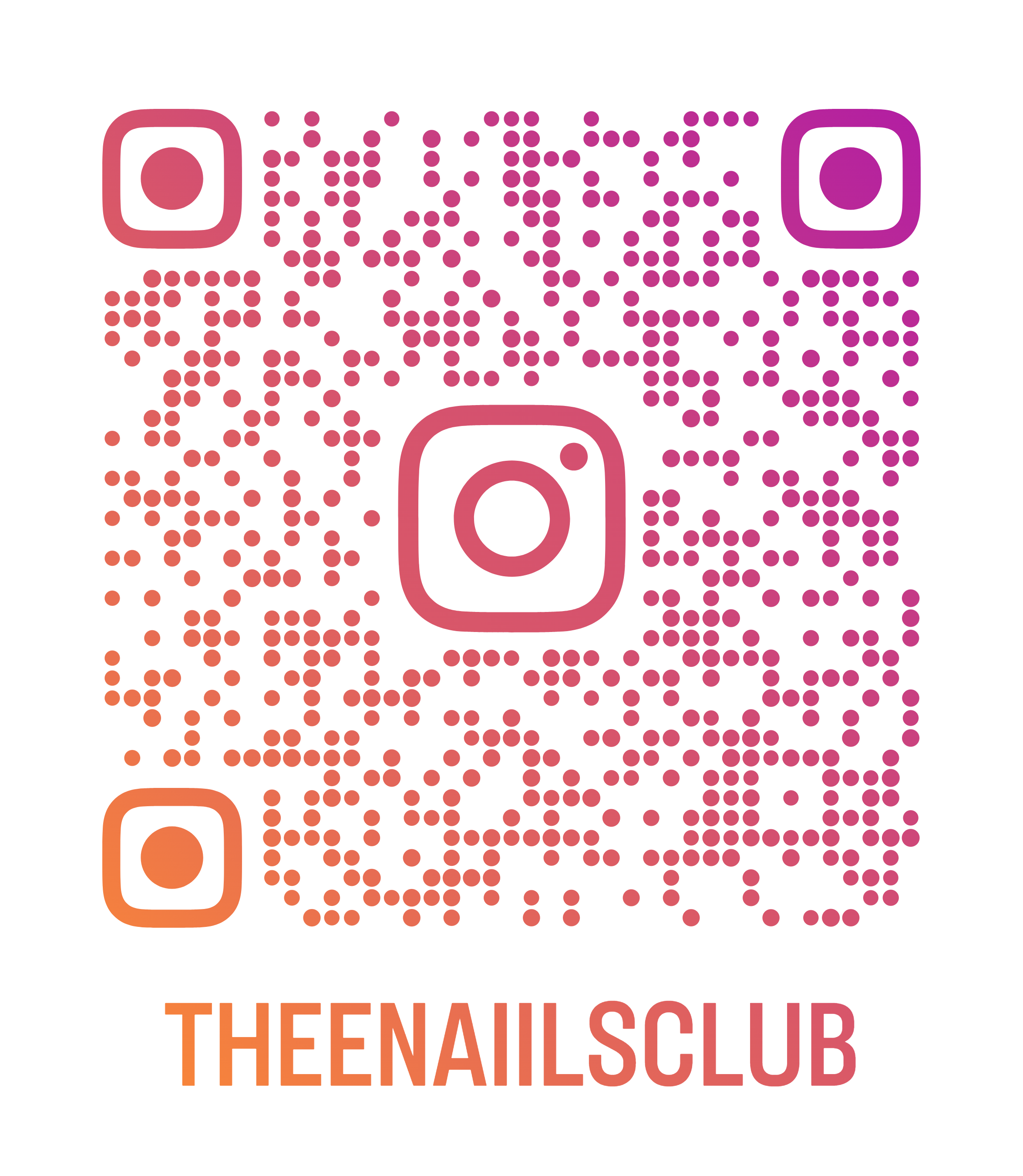 Scan QR to visit @theenaiilsclub on Instagram
